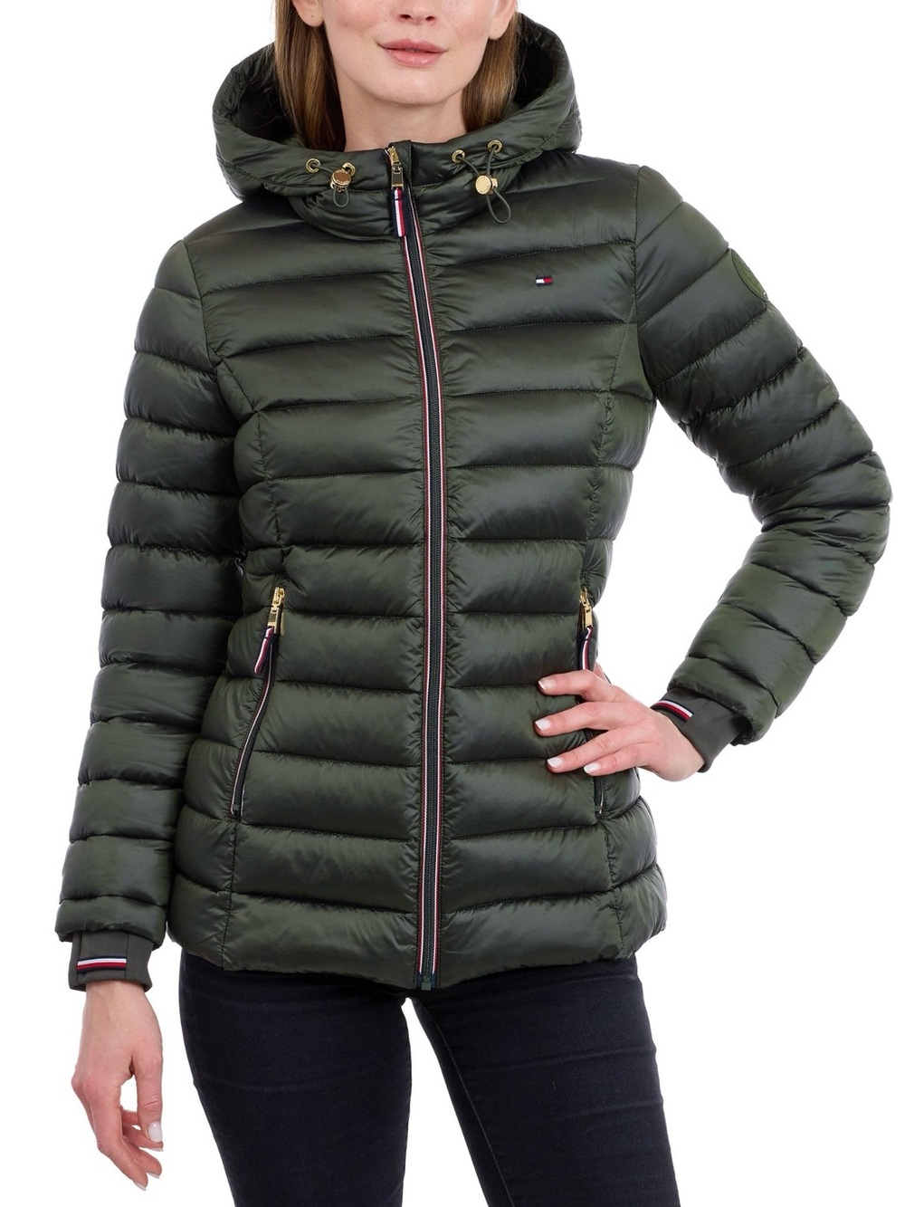 Tommy Hilfiger Olive Green  Lightweight  Puffer Jacket